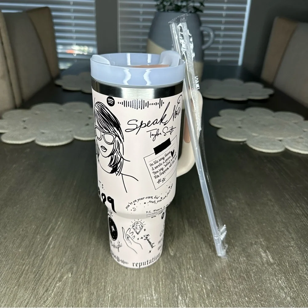 40oz Tumbler Taylor Swift Engraved White - Picture 5 of 7